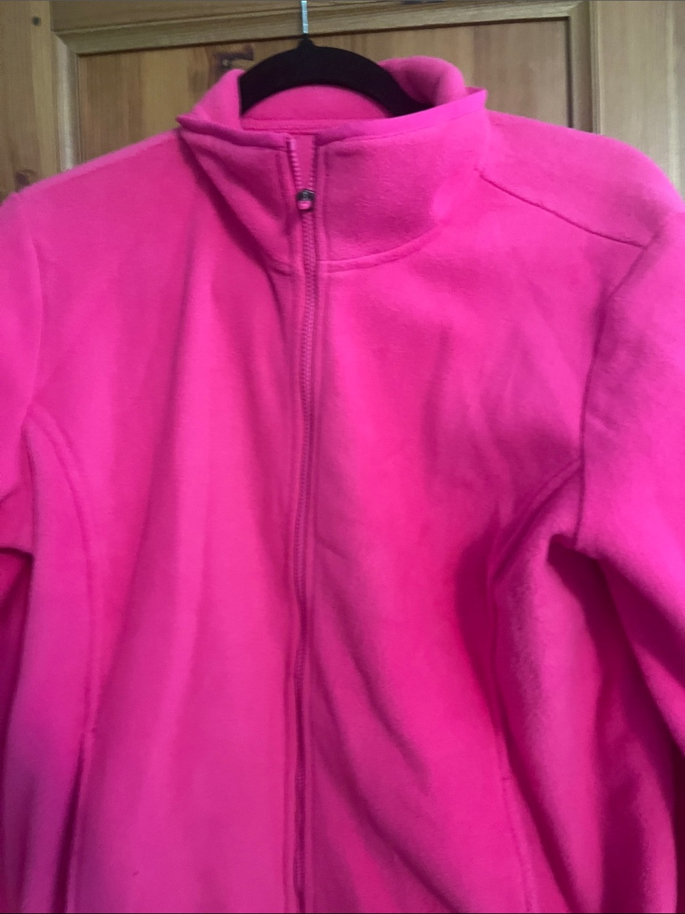 Old Navy Bright Pink Teddy Fleece Full-Zip Jacket